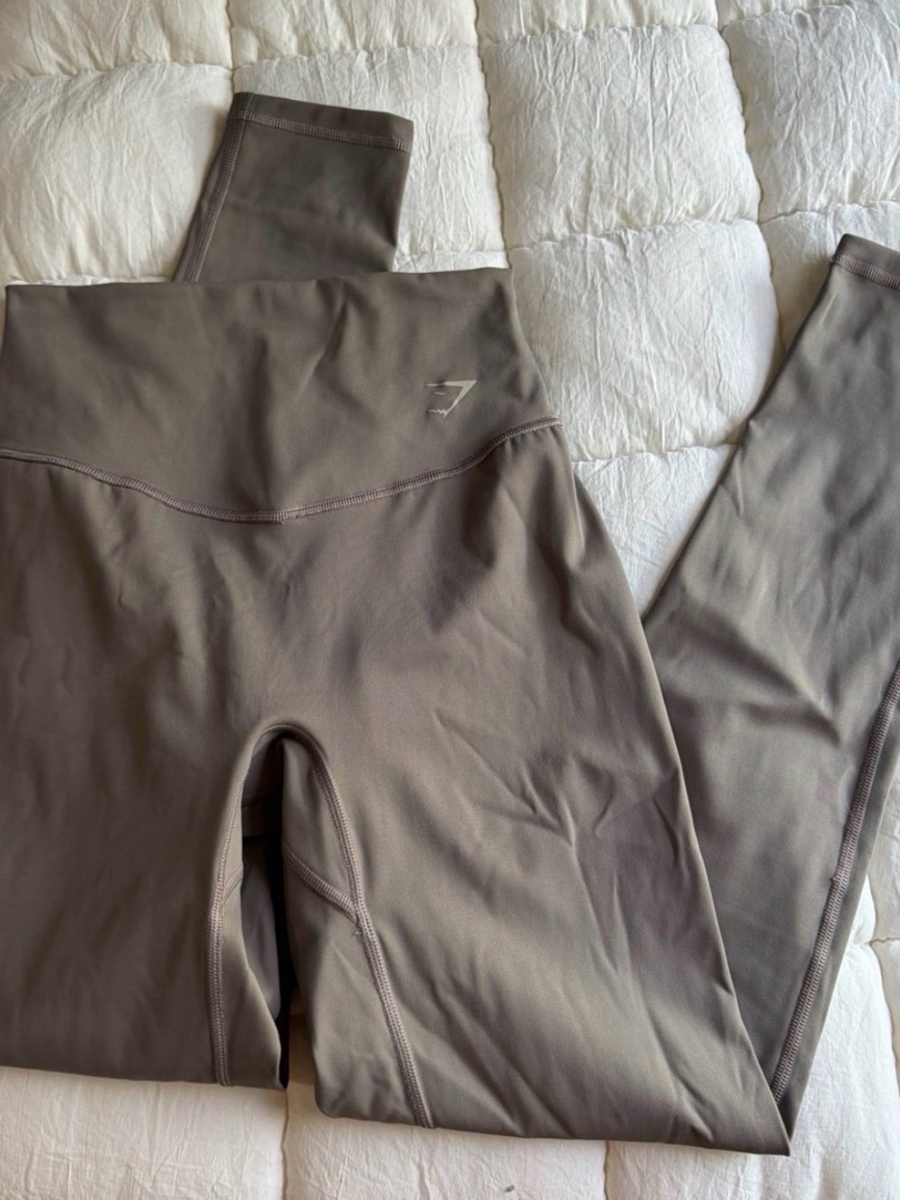 Gymshark High-Waist Leggings in Taupe Brown